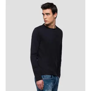 Long sleeve raw cut t-shirt Replay image-2