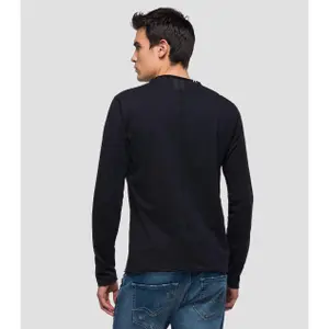 Long sleeve raw cut t-shirt Replay image-1