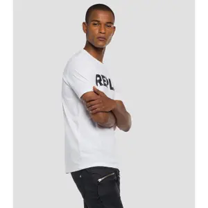 Cotton T-shirt with logo print Replay image-2
