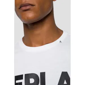 Cotton T-shirt with logo print Replay image-3