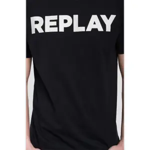 Baumwoll-T-Shirt mit Logodruck Replay image-4