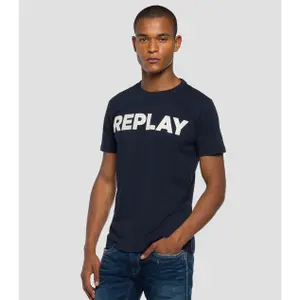 Cotton T-shirt with logo print Replay image-0