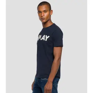 Cotton T-shirt with logo print Replay image-2