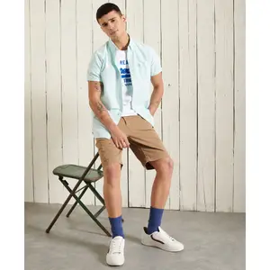 Chemise classique Superdry Oxford University en coton bio image-0