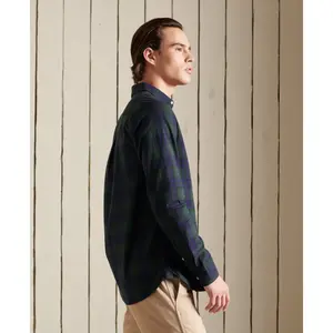 Chemise classique boutonnée en coton bio Superdry London image-3