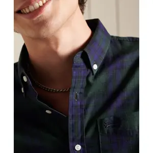 Chemise classique boutonnée en coton bio Superdry London image-5