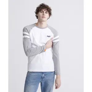 Camiseta Superdry Softball Ringer Orange Label image-0