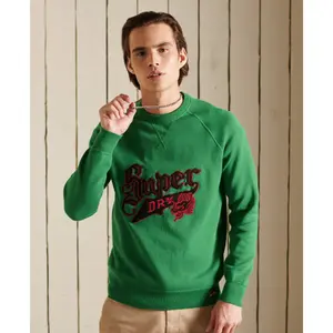 Sweat ras-du-cou Superdry Varsity en coton bio image-0