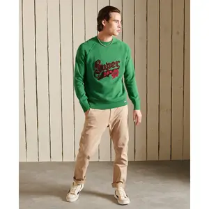 Sweat ras-du-cou Superdry Varsity en coton bio image-1