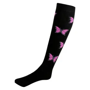 Chaussettes à ailes rose femme Macahel image-0