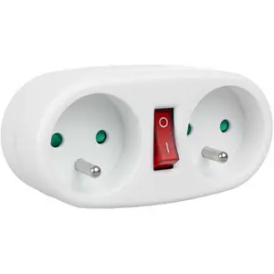 2-socket power strip with switch Maclean Energy MCE337
