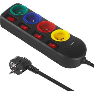 Multiprise 4 prises avec interrupteurs Maclean Energy