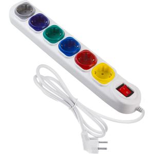 Multiprise 6 prises avec interrupeteur Maclean Energy MCE509