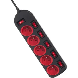 Multiprise 5 prise avec interrupteur Maclean Energy MCE204