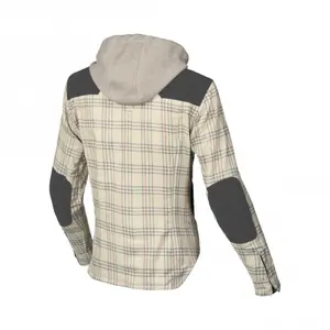 Cazadora de moto de mezclilla con capucha para mujer Macna Inland image-1