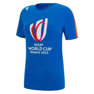 Camiseta de mujer de polialgodón Macron RWC Francia 2023