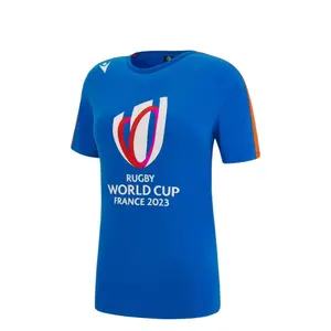 T-shirt de polycotton para raparigas Macron RWC France 2023 image-0