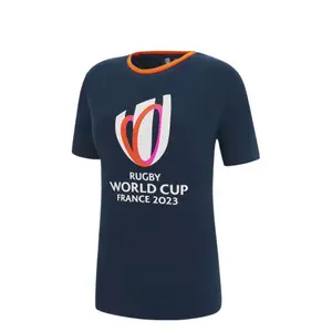 T-shirt de polycotton para raparigas Macron RWC France 2023 image-0