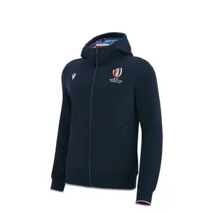 Sweatshirt hooded zipped child Macron RWC France 2023