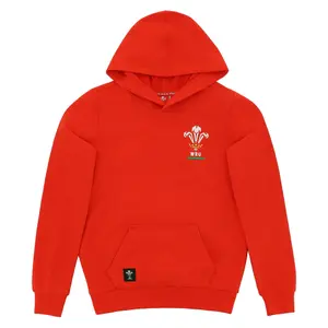 Child hoodie Pays de Galles Rugby XV Merch CA Groc