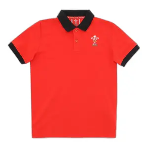 Poloshirt til børn Pays de Galles Rugby XV Merch CA LF