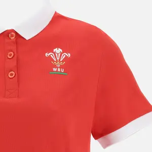 Polo-Shirt Frau Pays de Galles Rugby XV Merch CA LF image-2