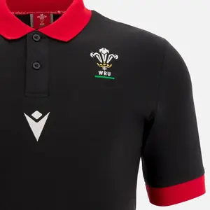 Polo-Shirt Kind Pays de Galles Rugby XV Merch CA LF RWC image-2