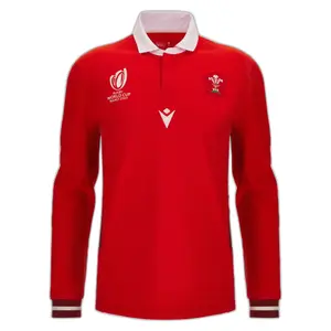 Long-sleeved home polo shirt Wales RWC 2023