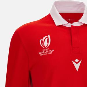 Long-sleeved home polo shirt Wales RWC 2023 image-3