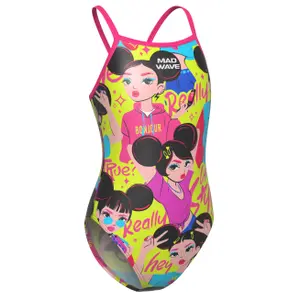 1-piece swimsuit for girls Mad Wave Nera V4 image-0