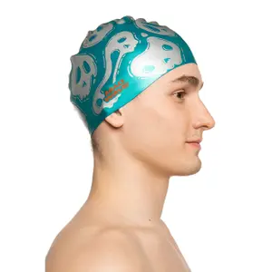 Bonnet de bain Mad Wave Skulls image-0