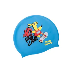 Gorro de natación para niños Mad Wave Llama image-0