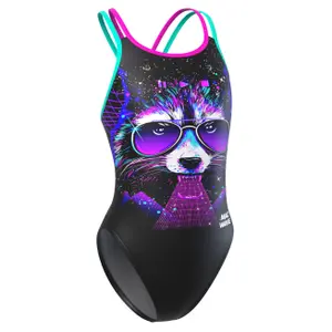 1-piece swimsuit for girls Mad Wave Crossback PBT T2 image-0