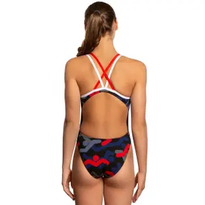 1-piece swimsuit for girls Mad Wave Crossback PBT I5 image-1
