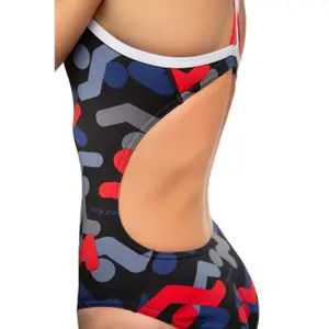 1-piece swimsuit for girls Mad Wave Crossback PBT I5 image-3