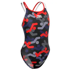 1-piece swimsuit for girls Mad Wave Crossback PBT I5 image-0