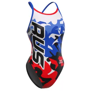 Women's 1-piece swimsuit Mad Wave Flash PBT R5 image-0