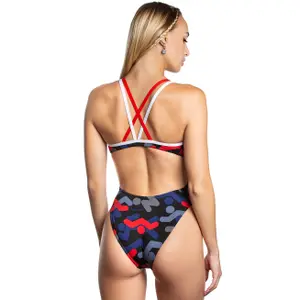Women's 1-piece swimsuit Mad Wave Crossback PBT I5 image-2