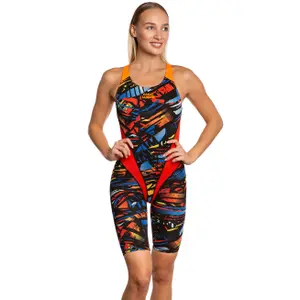 Dames zwempak uit 1 stuk Mad Wave Kneeskin PBT H0