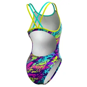 Women's 1-piece swimsuit Mad Wave Crossback PBT D7 image-2