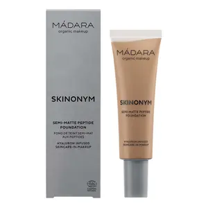 Fondotinta semi-opaco con peptidi Madara Skinonym #60 Olive image-1