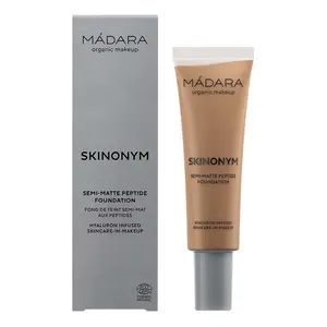 Fondotinta semi-opaco con peptidi Madara Skinonym #70 Caramel image-1