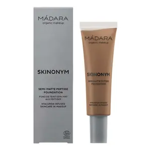 Semi-matte foundation with peptides Madara Skinonym #80 Fudge image-1