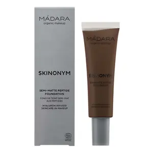 Semi-matte foundation with peptides Madara Skinonym #100 Mocha image-1