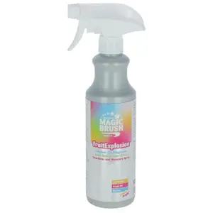 3223429-harborttagningsspray-for-hastar-magicbrush-fruit-explosion-vit-500-ml