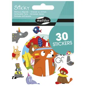 Animal disguise stickers Maildor Sticky (x30) image-0