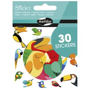 Tropische Vogelsticker Maildor Sticky (x30) image-0