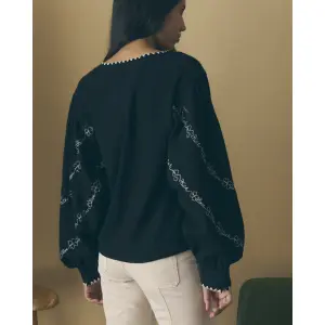 Dameswollen blouse Maison Labiche Malbranche Hope Luck Faith image-6