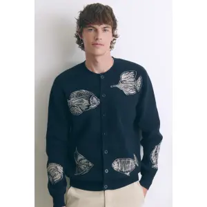 Katoenen vest Maison Labiche Gouin Fish image-4