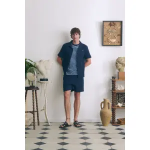Cotton shorts Maison Labiche Herelle Big Waffle image-1
